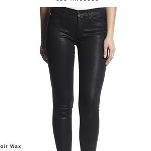 Hudson Coated Black Skinny Jean